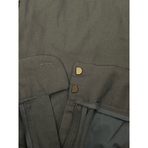 House of Harlow 1960 Wide Leg Linen Blend Pants Size 8 Blue Coastal Boho Casual - Picture 9 of 9
